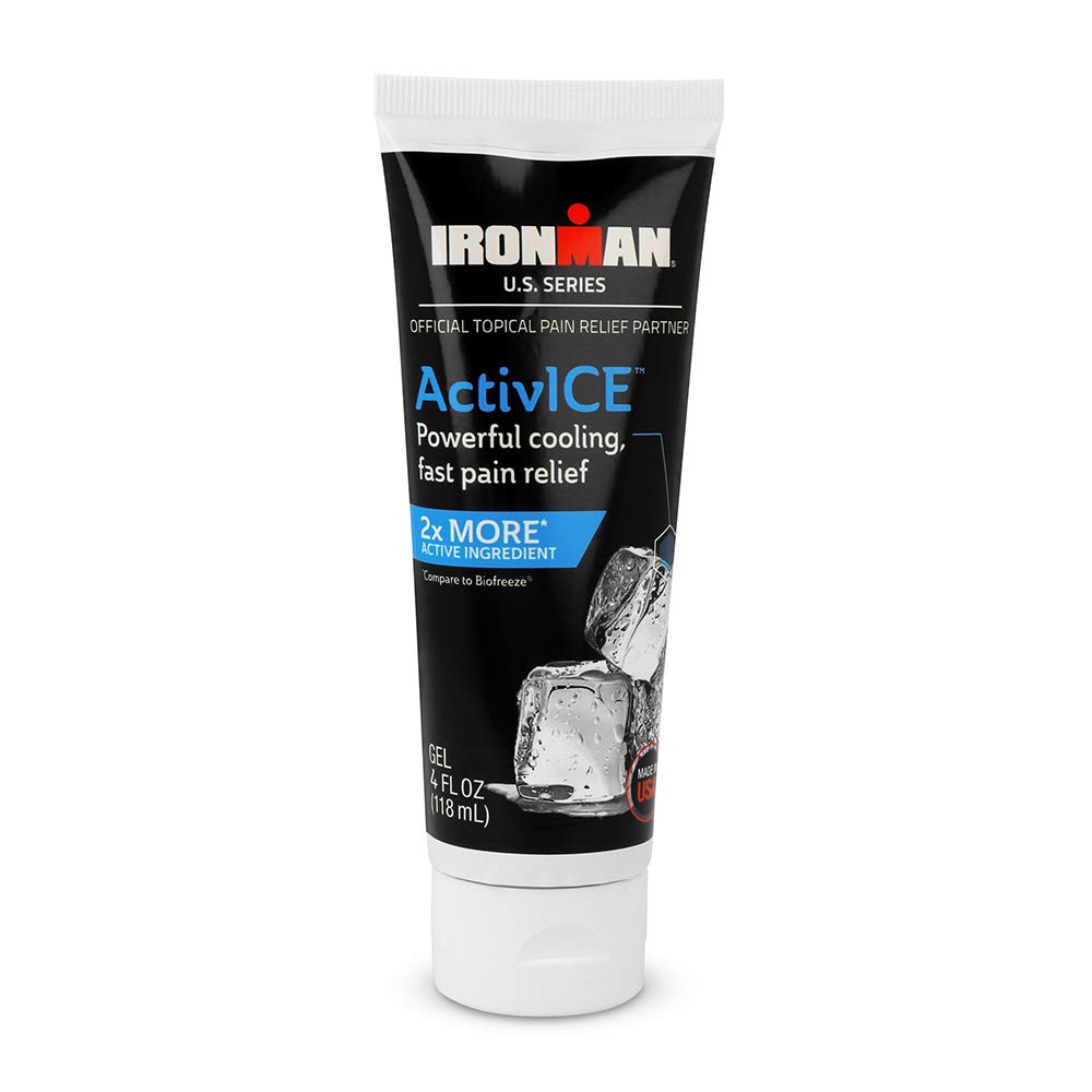 Curad IRONMAN ActivICE Themen-Kühlgel, Schmerzlinderung für Arthritis, Gelenk, Muskel, Rücken & Körper-Errungen & Schmerz, 4-oz (1 Zähler)