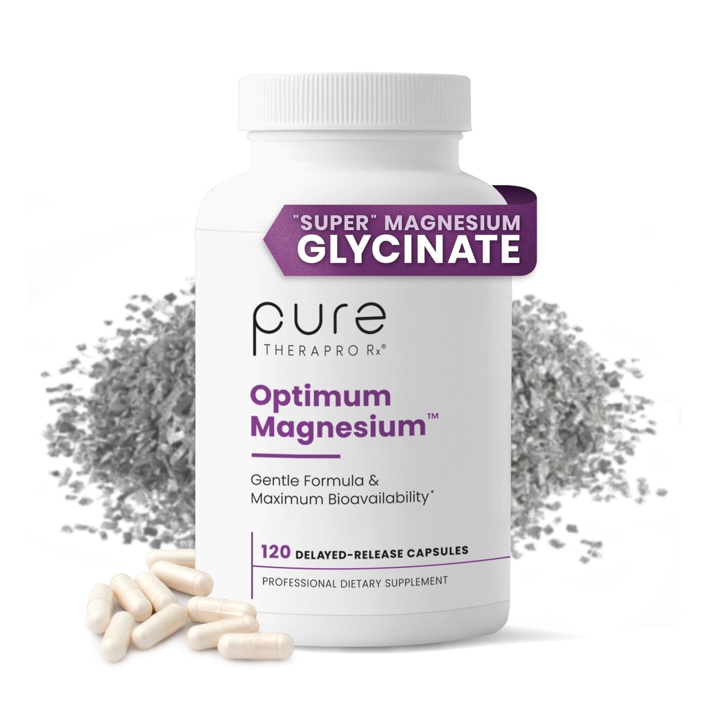 Pure TheraPro Rx Optimum Magnésium Lysinate Glycinate & Di-Magnésium Malate, Fabriqué aux États-Unis