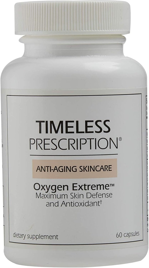 Prescription intemporelle - Oxygène extrême, anti-âge soin de la peau, défense maximale et antioxydant, maintenir la santé cardiovasculaire, santé de la peau, marché Amérique (30 services)