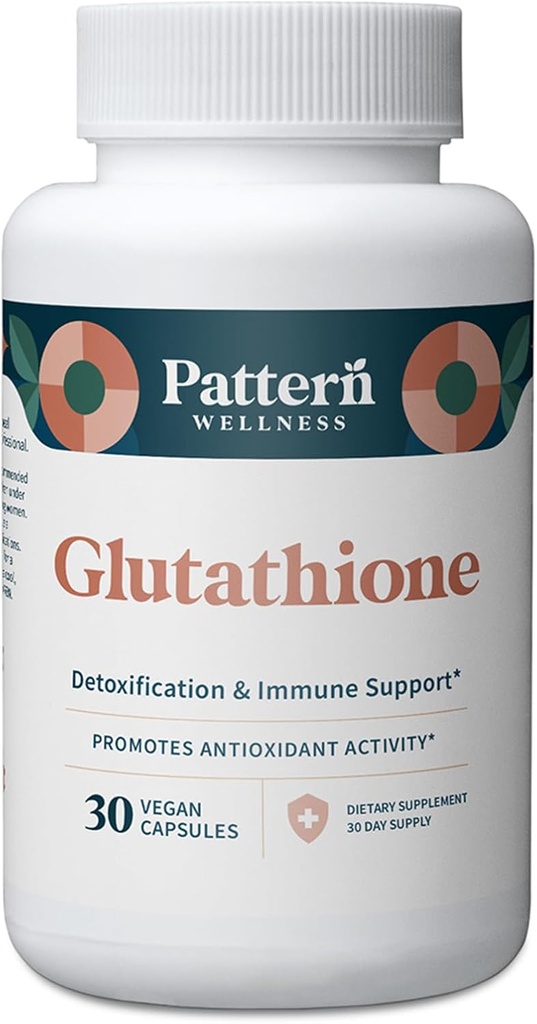 Muster Wellness Glutathion-Ergänzung - Aktiv reduzierte Glutathion-Formel mit Zusatz von Vitamin C - Cell, Antioxidant, + Immune Health Support - 30 Vegan Kapseln
