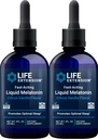 Life Extension Fast-Acting Liquid Melatonin (Citrus-Vanilla), 2 flüssige Unzen (Pack von 2)