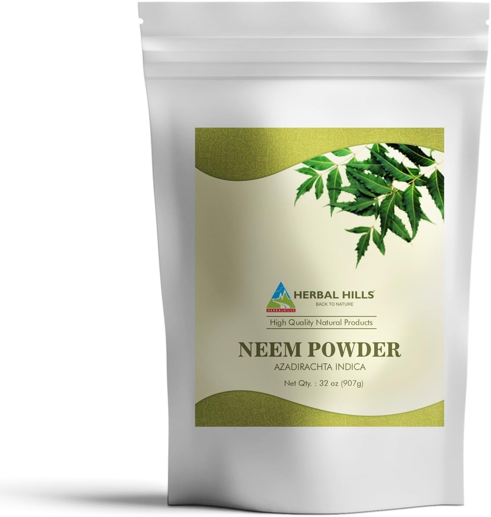 HERBAL HILLS Poudre de Neem Azadirachta Indica