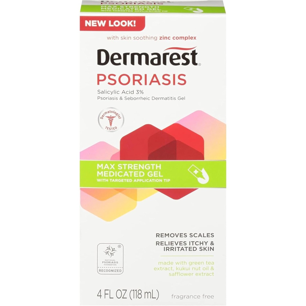 Dermarest Psoriasis Medicated Treatment Gel, 4 oz