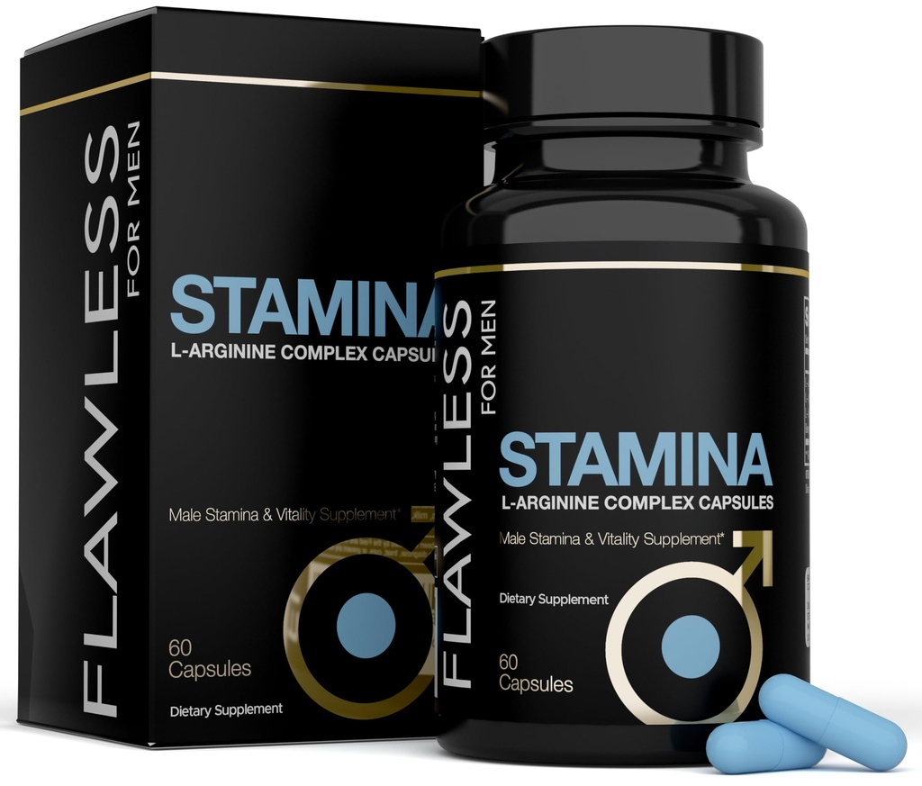 Stamina | Extra Firm hart auf Pillen | Fast Acting L-Arginin, L -Citrulline & Stickstoffoxid Ergänzung für Männer | Fördert männliche Vitalität, Blutfluss und Ausdauer | 60 Kapseln