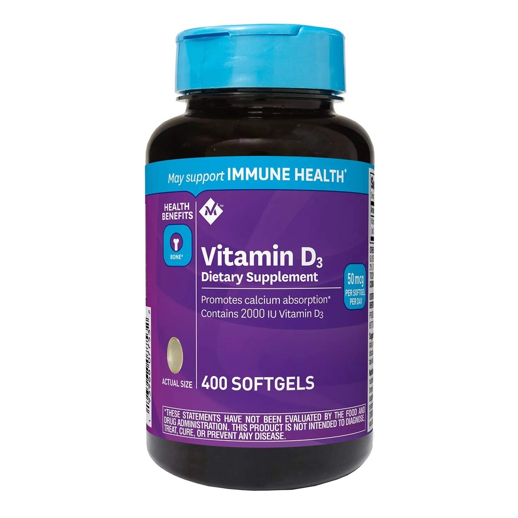 Mark Vitamin D3 50 mcg (2000 IU) Nahrungsergänzung (400 ct.)