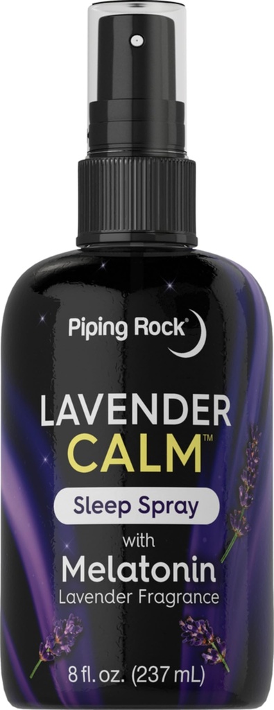 Piping Rock Melatonin Schlafspray für Erwachsene | 8 fl oz | mit Melatonin & Lavender für Kissen, Zimmer & Körper | Nachtruhe Mist