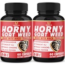 BMVINVOL (2 Packs) Hornige Ziegen-Nasenkapseln mit Maca, Tribulus, Ginseng. Ashwagandha,Tongkat Ali - 8-in-1 für die Unterstützung von Energieniveaus