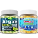 Omega végétalien 3 Gommies 1 Pack + sans sucre Omega 3 Gommies pour enfants 2 Pack