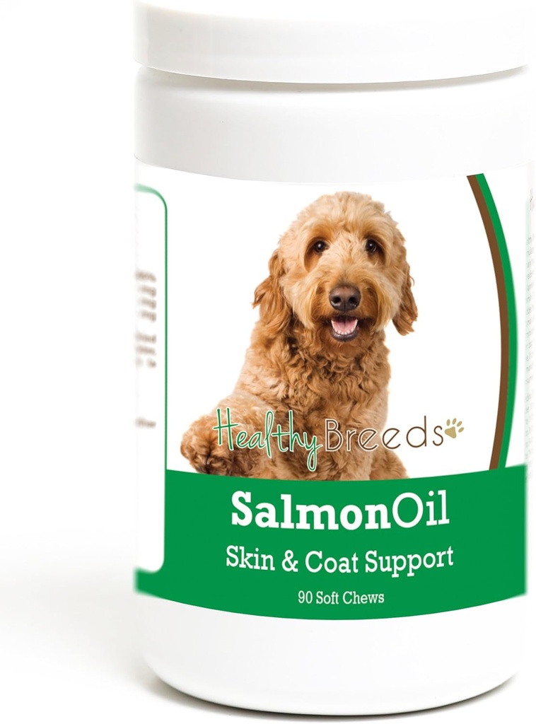 Gesunde Rassen Goldendoodle Lachsöl Weiche Käse 90 Count