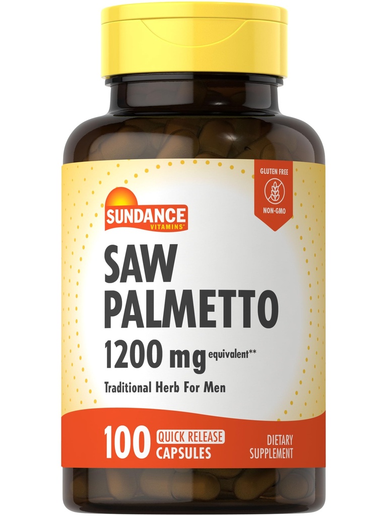 Sundance Saw Palmetto für Männer | 100 Schnelle Veröffentlichung Kapseln | Non-GMO & Gluten Kostenlose Ergänzung
