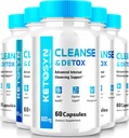 (5 Pack) Ketosyn Cleanse & Detox Capsules, Ketosyn Pillen für fortgeschrittene Gewichtsverlust, maximale Stärke Keto Blend Support Supplement, Keto Syn Interne Reinigung Pastillas Bewertungen (300 Kapseln)