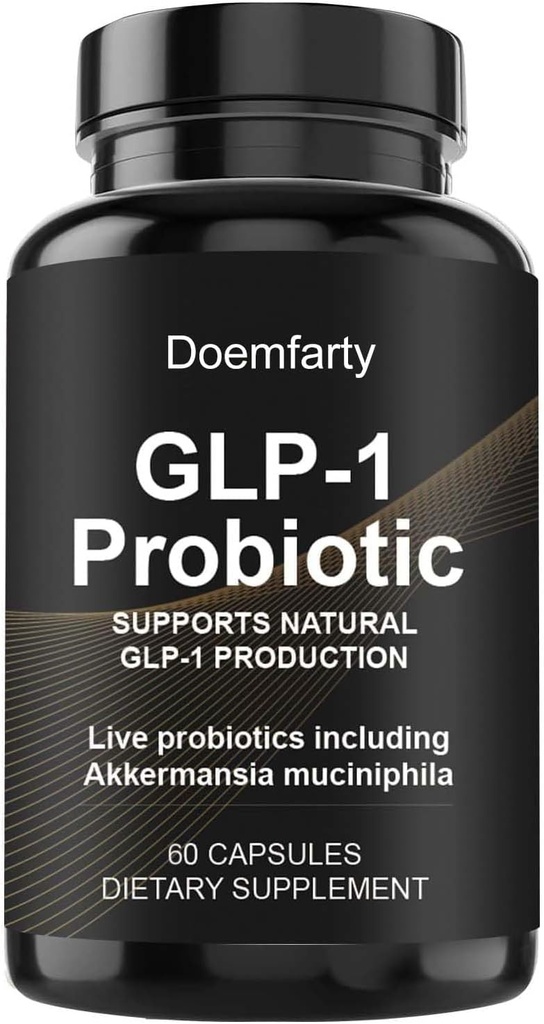 60 PCS GLP-1 Probiotic - AFU Multi-Strain Probiotic + Prebiotic, Natürlich unterstützen GLP-1 Produktion, Delayed Release, Third-Party Tested, für Männer & Frauen 60 Servietten (Pack von 1) V7