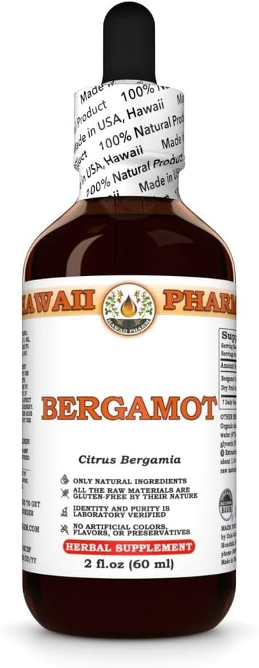 Bergamotte Extrakt, Tinktur für Lipid Balance, unterstützt kognitive Klarheit, Eases Joint Discomfort, Natural Wellness - 2 fl.oz