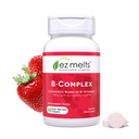 EZ Melts Dissolvable Vitamine B-Complex avec le méthyle B12 et le folate de méthyle, sans sucre, 2 mois d'approvisionnement - 1 paquet