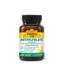 Country Life Methylfolat Kautabletten - Metabolisch aktives Folat - Großartig schmeckender Orangengeschmack - glutenfrei - glatte Schmelzen - Vegan B12 - Frauenvitamine - tägliche Ergänzung - 60 Tabletten