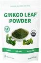 Chérie Sweet Heart Organic Ginkgo Biloba Blatt Pulver, Füllstofffrei, keine GVO, Vegan Friendly (8 Unze)