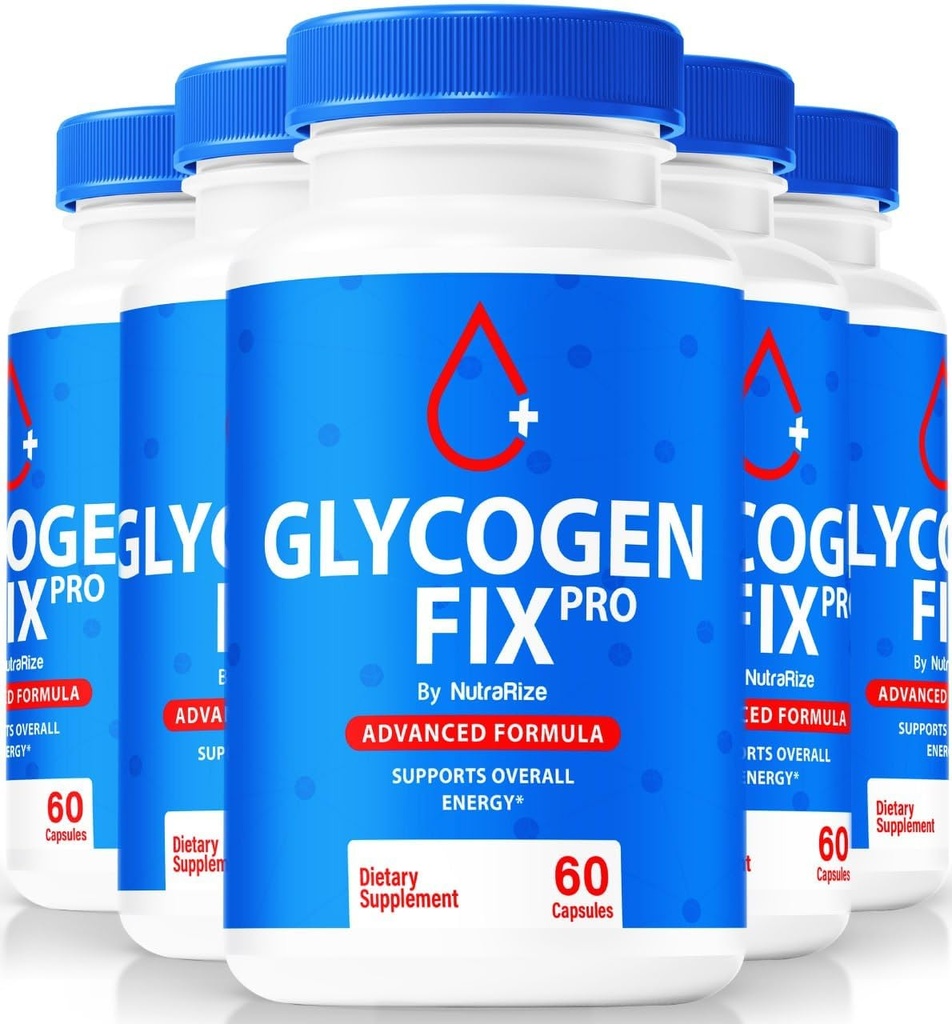 (5 Pack) Glycogen Fix Pro Capsules, All-Natural Blood Support Formel, Premium-Ergänzung zur Unterstützung gesunden Lebensstil und Erhaltung stabilen Niveaus, Offizielle GlycogenFix Pro Bewertungen (300 Kapseln)
