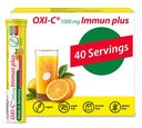 T&D Oxi C 1000 mg Vitamin C - 40 Vegan Drink Effervescent Tabletten - Orange Flavor - Made in Germany