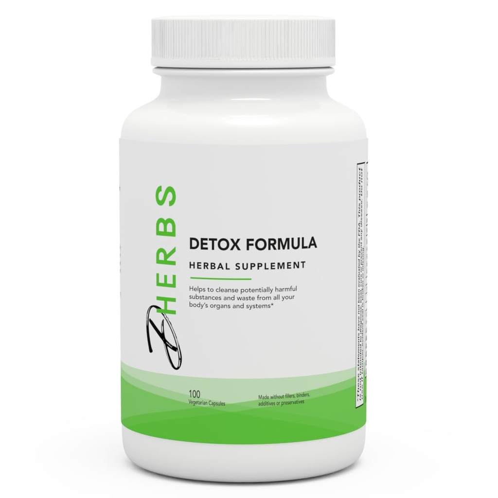 Detox Formel-Ergänzung, Kräuterkörper reinigen mit Dandelion Wurzel (100 Kapseln)