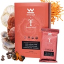 Wise Bar Adaptogen Mushroom Nutrition Bars mit Reishi, Lions Mane & Ashwagandha, Organic Vegan & Gluten Kostenlose Snacks für natürlichen Fokus, Energie &amp; Immunität Unterstützung, Schokolade Kirsche Flavor, 12 Graf