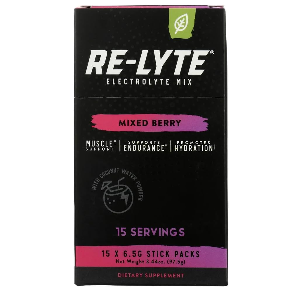 RELYTE Re-Lyte Electrolyte Drink Mix Mixed Berry 15 portions Packets 3,44 oz