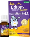 Ddrops Kids Booster 600IU 100 Tropfen - Täglich flüssiges Vitamin D für Kinder. Unterstützt starke Knochen und Immunsystem bei Kindern. Keine Konservierungsstoffe, kein Zucker, Non-GMO, Allergy-Friendly