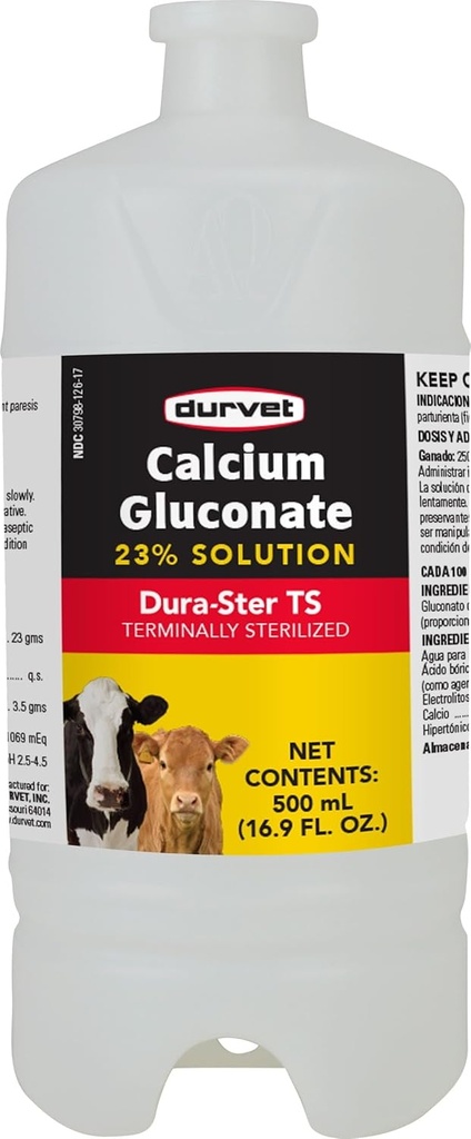 Durvet Calcium Gluconate 23 Prozent Lösung
