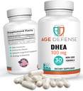Capsules DHEA - Suppléments DHEA - Soutien à l'énergie naturelle et immunitaire - Soutien à la vitalité, à l'élasticité cutanée et au bien-être général - Supplément DHEA pour les femmes et les hommes (100 mg)