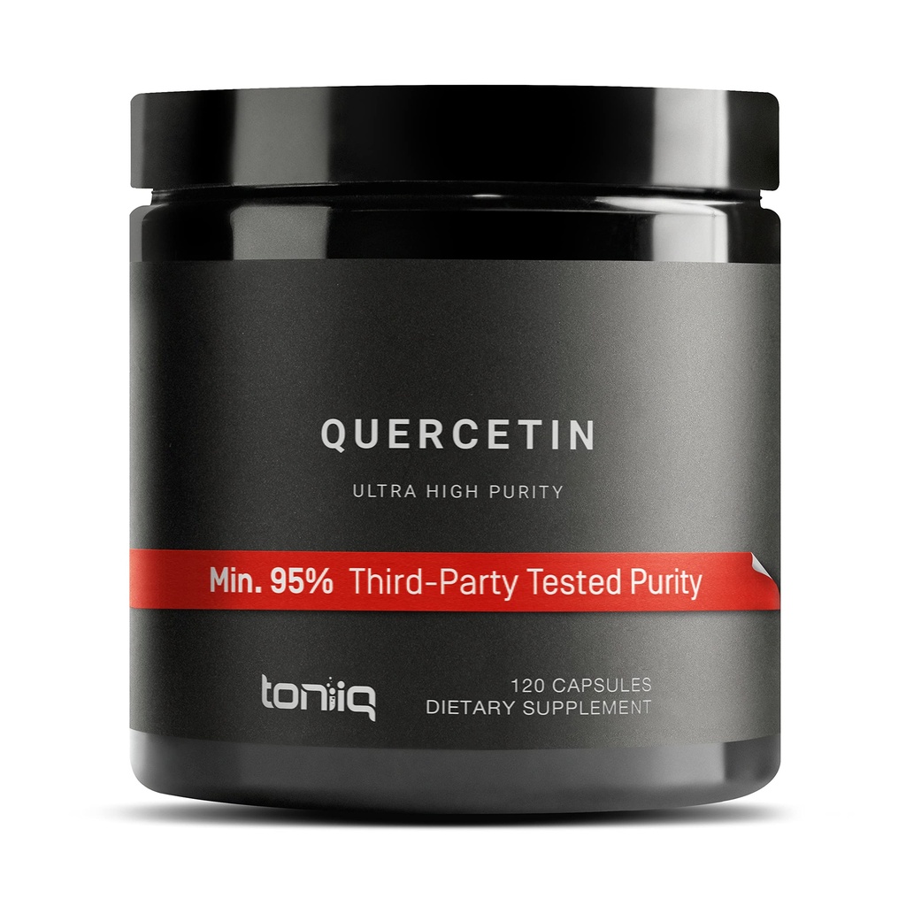 Toniiq Ultra Hohe Reinheit Quercetin Kapseln - 95%+ Hoch gereinigt und Bioverfügbar - 1000mg pro Servierung - 120 Kapseln Quercetin Supplement