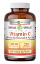 Erstaunliche Formeln Vitamin C mit Rose HIPS & Citrus Bioflavonoids | 1000 Mg pro Servierergänzung | 250 Veggie Kapseln | Non-GMO | Gluten-Free | Made in USA