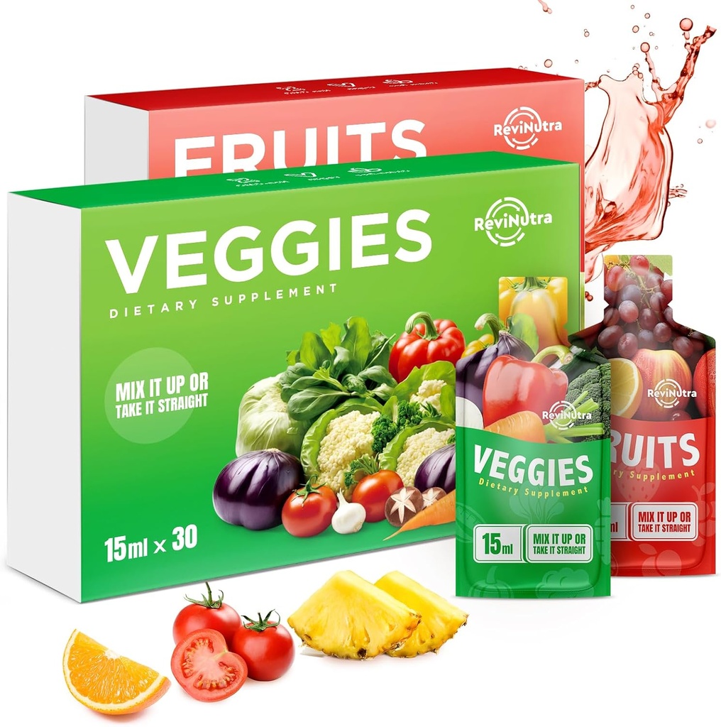 Obst und Gemüse Beilage - 60 Pouches Superfoods & Super Greens für Erwachsene & Kinder