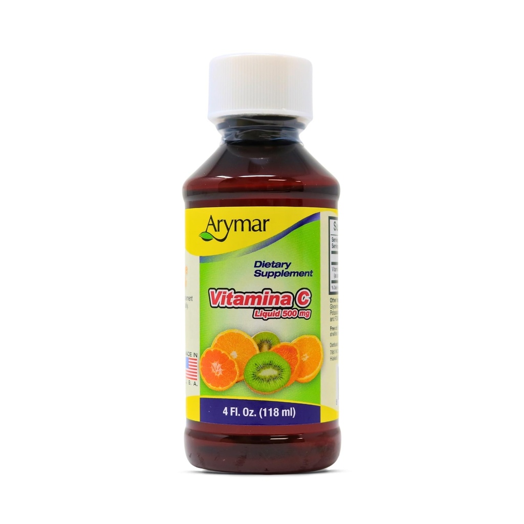 ARYMAR Vitamin C für Erwachsene, Immununterstützung, Antioxidans, Orange Flavor (4 Fl Oz/Pack von 1)
