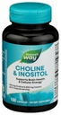 Nature's Way Choline & Inositol, soutient la santé cérébrale et l'énergie cellulaire*, 500 mg Choline & 500 mg Inositol par portion de 2 capsules, sans gluten, 100 capsules (paquetage mai vary)