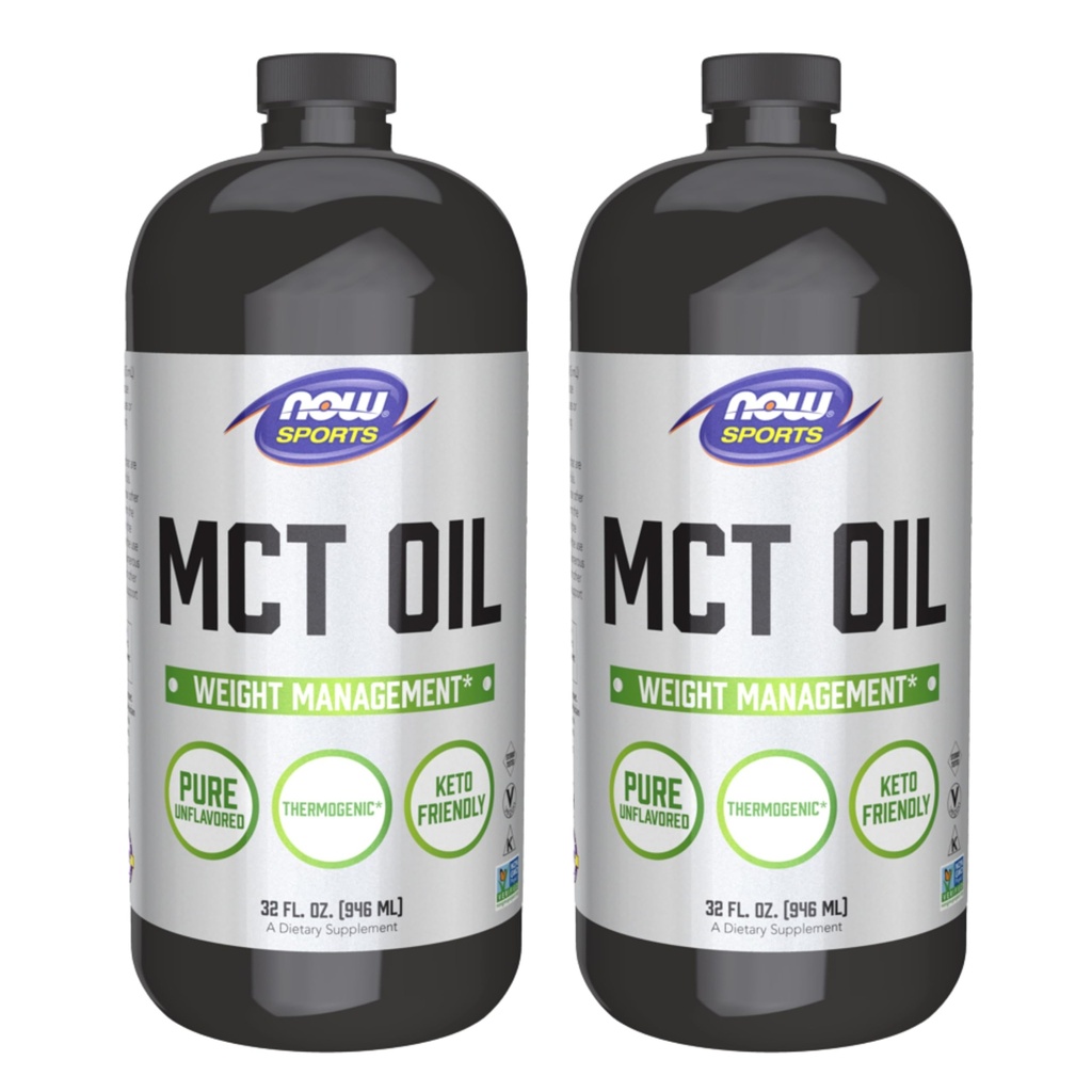 Jetzt Lebensmittel MCT Öl, 32 Unze (Pack von 2) (Verpackung kann variieren)