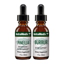 NutraMedix Detox Support Bundle - Flüssige Tropfen für Reinigung & Detox Support & Occassional Brain Fog - Pinella Anise Drops & Burbur Extract for Healthy Detoxification (2 Count, 1 Oz)