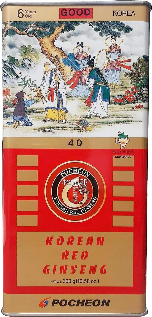 Pocheon 300g Koreanisch Canned Dried Panax Red Ginseng 24 Wurzeln 6Jahre guter Grad 300-40