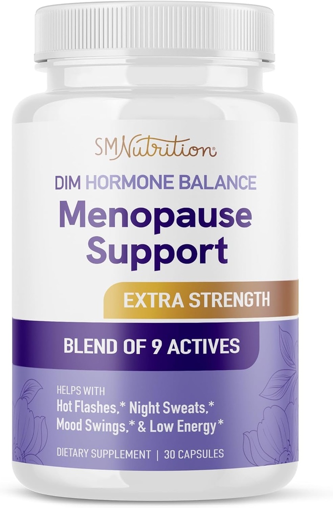 Menopause Ergänzung für Frauen Hot Flashes & Nacht Sweats | Hormone Balance, Menopause Relief für Frauen & Perimenopause Unterstützung | mit Black Cohosh, DIM & Red Clover | Third-Party getestet | 30 Ct
