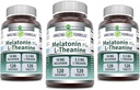Erstaunliche Formeln Melatonin 10 Mg Plus L-Theanine 5.5 Mg Supplement | 120 Tabletten | Non-GMO | Gluten Free | Made in USA | Pack von 3