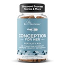 Konzeption Fruchtbarkeit Ergänzungen für Frauen – Aids Ovulation, Hormonal Balance, & Reguläre Zyklen – Pränatale Vitamin-Unterstützung mit Myo-Inositol, Folat, Folsäure, Vitex – 60 vegetarische Soft-Kapseln