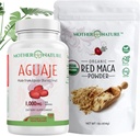 Beauty Bundle – Aguaje Capsules + Red Maca Powder | Organic Superfoods for Hair, Skin & Wellness | Reich an Vitaminen & Mineralien | Vegan, Non-GMO