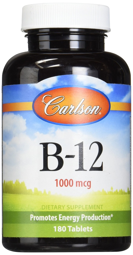 Carlson Labs B-12-SL, 1000mcg, 180 Kautabletten
