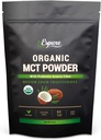 Bio-MCT-Pulver - USDA zertifiziert, mit Prebiotic Acacia Fiber; Keto Friendly, Vegan, Glutenfrei; 8oz