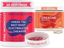 Pre Workout Pillen und Kreatin HCL Pillen Bundle - Endless Energy, Muskelwachstum, Endurance, Pumpe, Kein Crash, keine Jitter, keine Bloat | 30 Pre Workout Servierungen, 75 Kreatin HCL Servierungen für Frauen und Männer