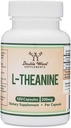 L-Theanine 200mg double force - soutient la réponse au sommeil de santé et la relaxation - 120 Capsules (Troisième partie testée, sans gluten, végétalien) par Double Wood
