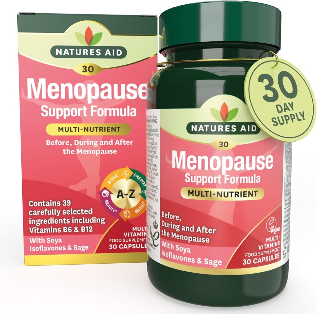 Natures Aid Ménopause Support Formule 30caps