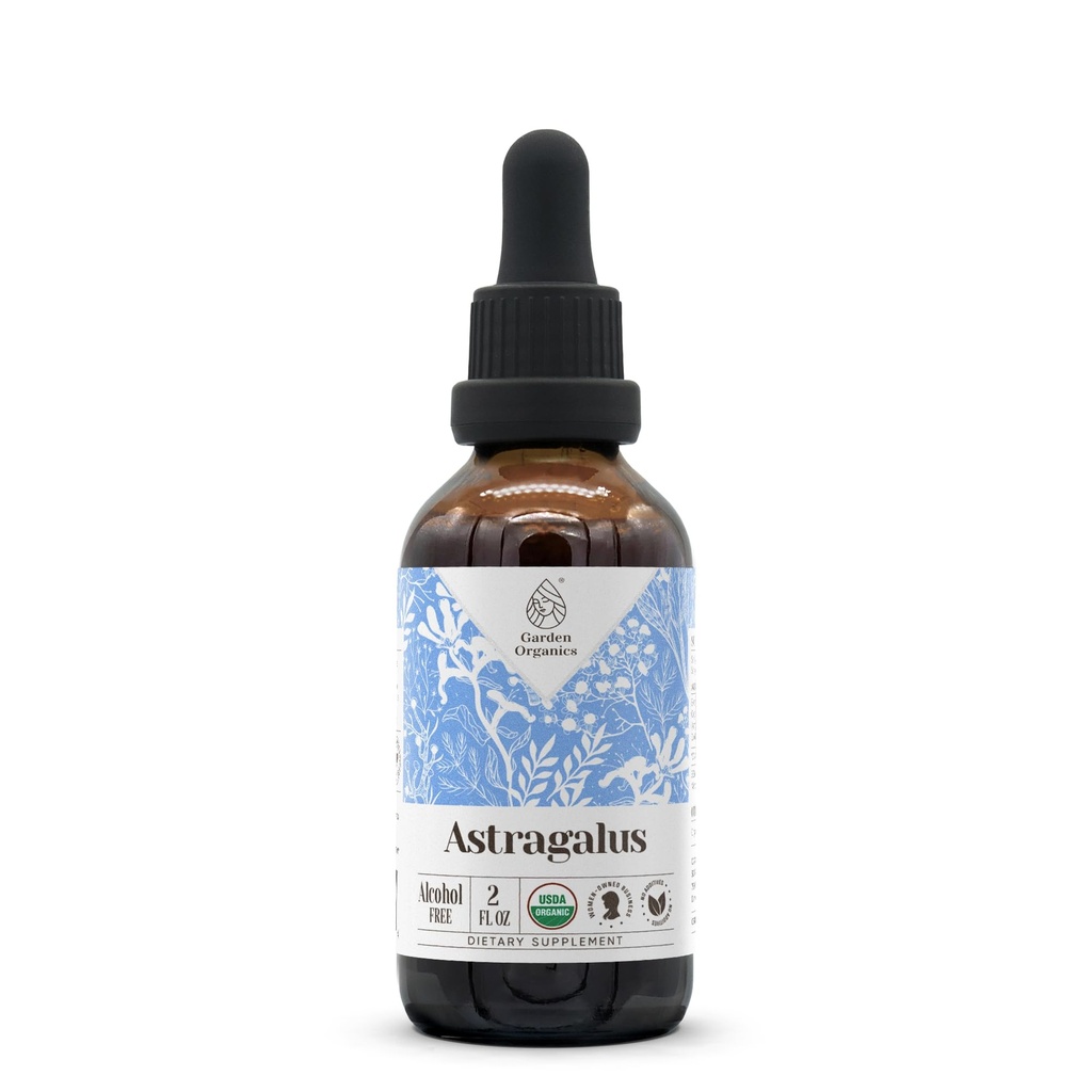 Astragalus USDA Extrait sans alcool biologique , supplément alimentaire, teinture haute puissance , Astragalus biologique certifié naturel (Astragalus membranaceus) racine séchée (2 oz)