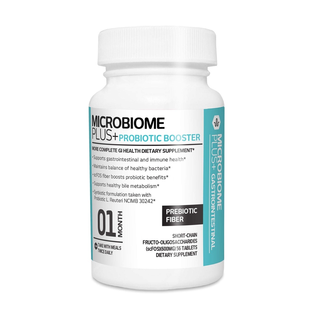 Microbiome Plus Prebiotics scFOS Prebiotic Fiber, Boosts Probiotic Benifits, GI Verdauungsergänzungsmittel, Allergy Safe und Gluten-Free für Männer und Frauen (1 Monat Versorgung) (1)