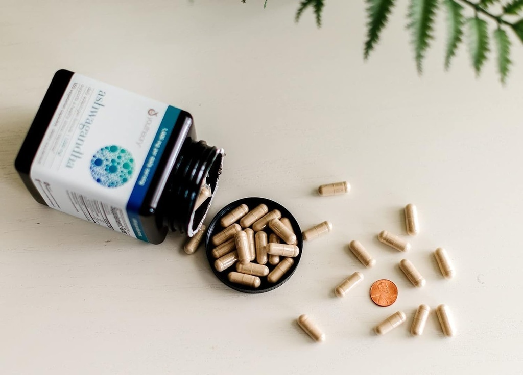 Ashwagaandha Supplement Organic KSM-66 Ashwagaandha Vegetarische Ergänzung 180 Kapseln, 1000mg pro Tag Servieren, Helfen Sie gesunde Stressmanagement Antwort, klar