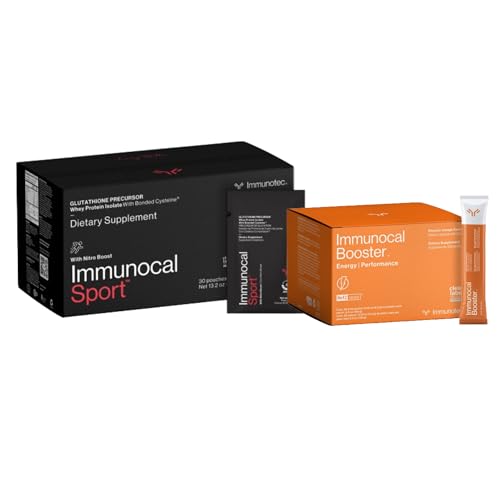 Immunocal Sport Bundle Sport und Booster Energy Performance - Glutathione Precursor mit Whey Protein Isolate & Nrf2 Activator
