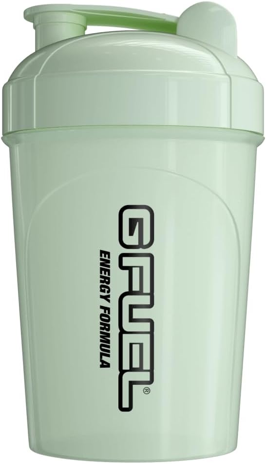 G Fuel Glow-In-The-Dark Shaker Bottle, Getränke Mixer für Pre Workout, Protein Shake, Smoothie Mix, Meal Replacement Shakes, Energy Powder and More, Blender Cup, Portable Safe, BPA Free Plastic - 16 oz